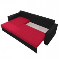 Coltar extensibil ANES 02 ST. Sezut Negru / Brate Rosii